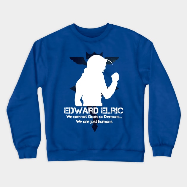 Edward Elric FullMetal Alchemist Crewneck Sweatshirt by SirTeealot